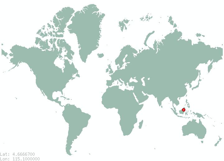 Kampong Baru Baru in world map